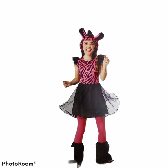 Target Other - Pink Zebra Halloween Costume / Dress Up NWT Large (10 - 12)